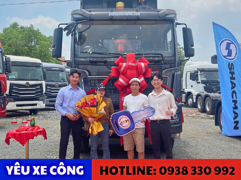 Nhiều khách hàng tin tưởng dòng xe ben SHACMAN