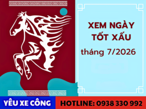 Các ngày đẹp để mua xe đầu kéo trong tháng 07/2026