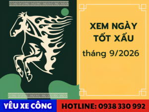 Các ngày đẹp để mua xe trong tháng 09/2026