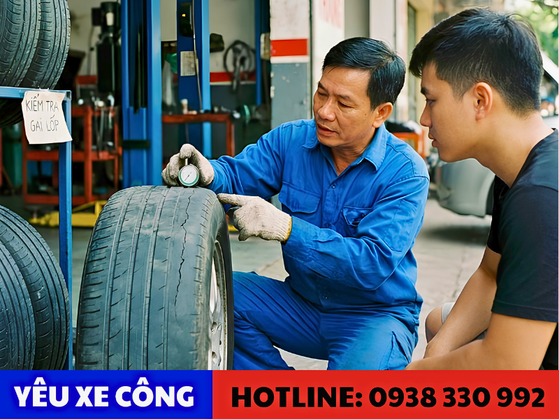 Bỏ qua việc kiểm tra lốp